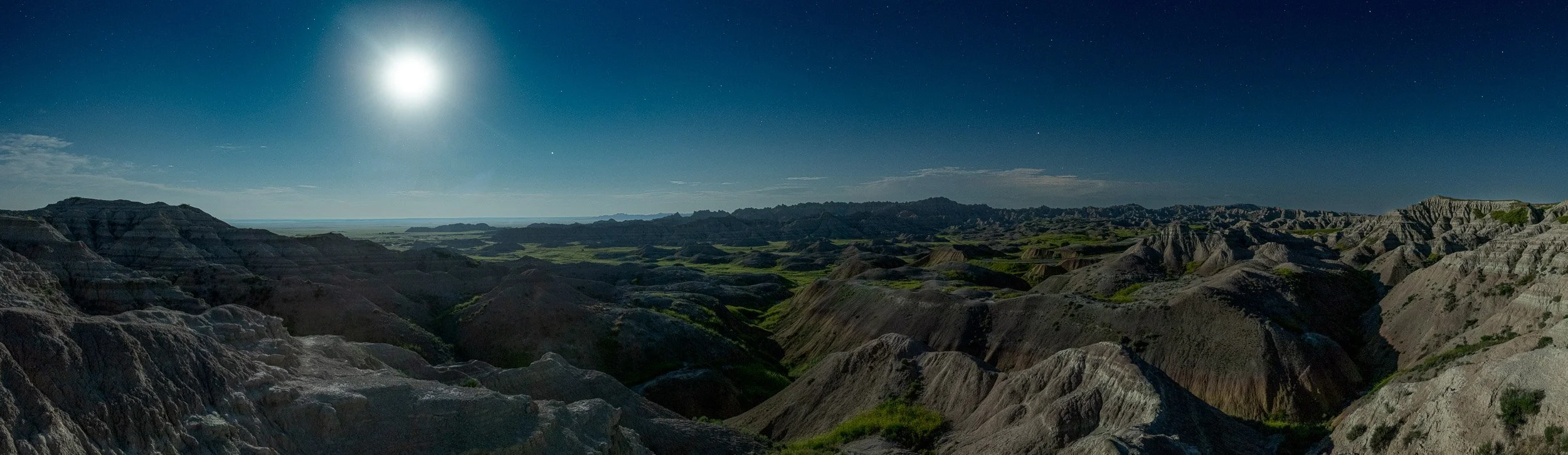 Badlands Panorama Intensive 2025 — National Parks at Night